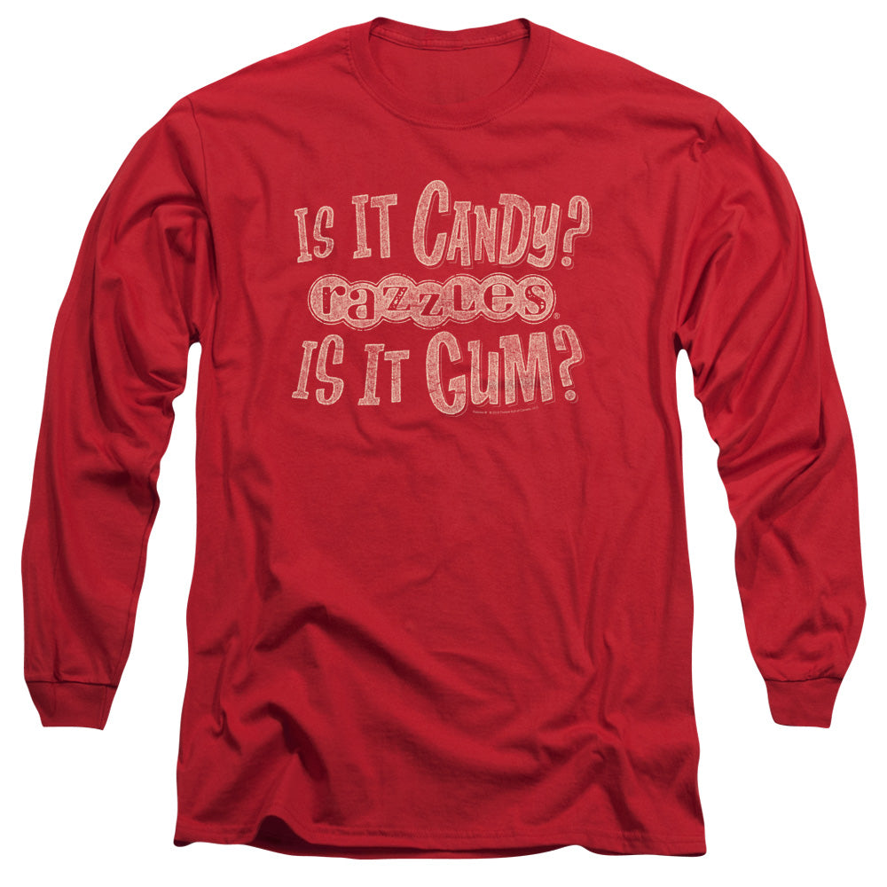 Razzles What Is This Mens Long Sleeve Shirt Red Officially Licensed