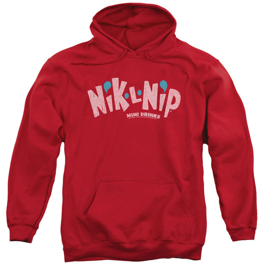 Dubble Bubble Distressed Logo Mens Hoodie Red Officially Licensed