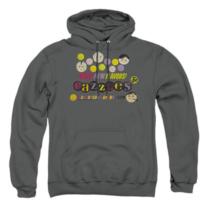 Dubble Bubble Razzles Retro Box Mens Hoodie Charcoal Officially Licensed