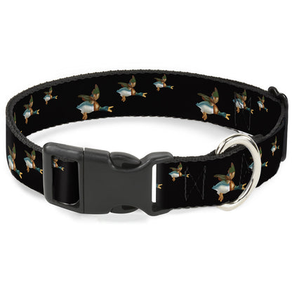 Plastic Clip Collar - Flying Mallards Black