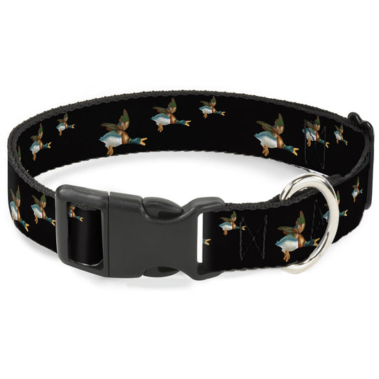 Plastic Clip Collar - Flying Mallards Black