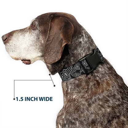 Plastic Clip Collar - BD Logo Scattered Black/Gray
