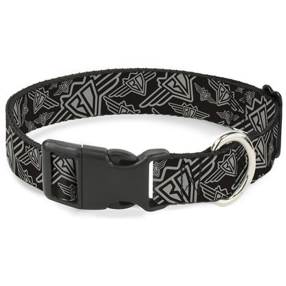 Plastic Clip Collar - BD Logo Scattered Black/Gray