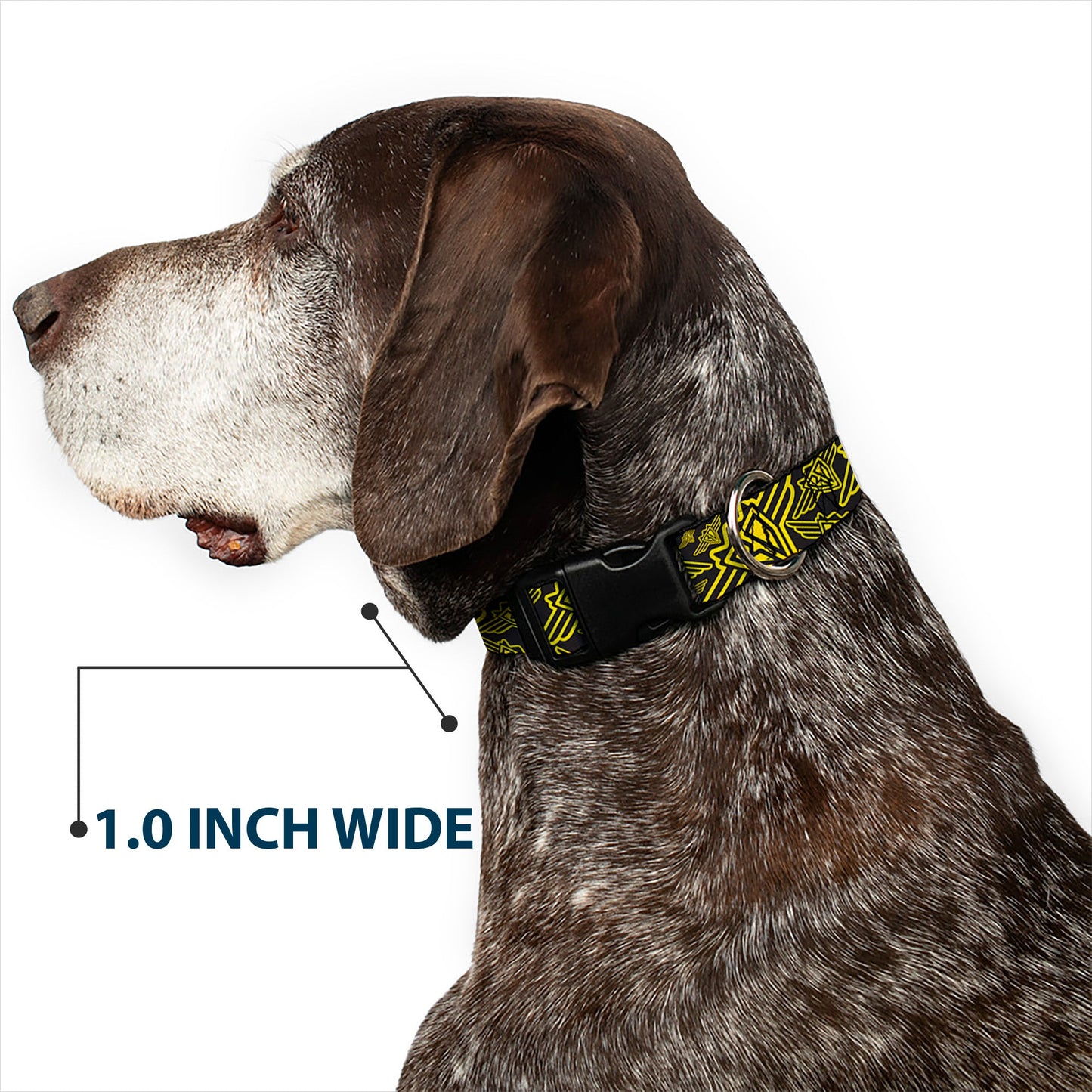 Plastic Clip Collar - BD Logo Scattered Black/Yellow