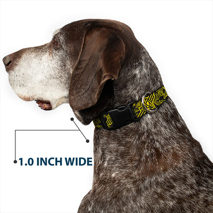 Plastic Clip Collar - BD Logo Scattered Black/Yellow