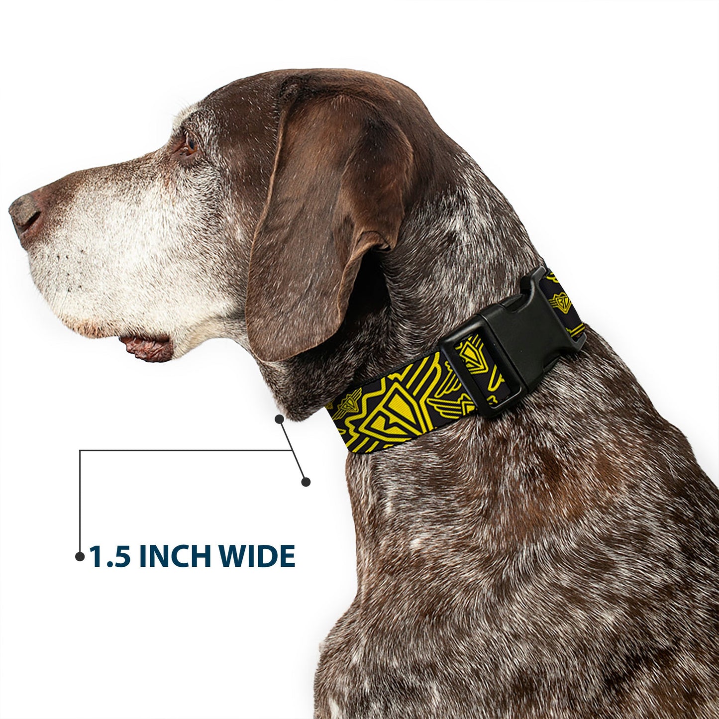 Plastic Clip Collar - BD Logo Scattered Black/Yellow