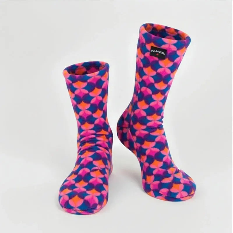 Polar Feet Fleece Socks - Art Deco