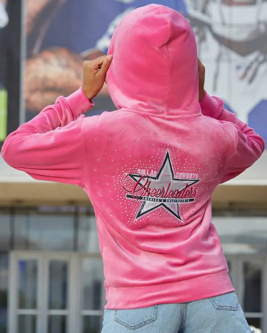 DCC Zip Up Hoodie in Pink