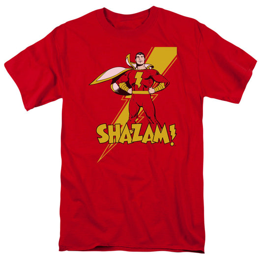 DC Comics Shazam! Mens T Shirt Red Officially Licensed