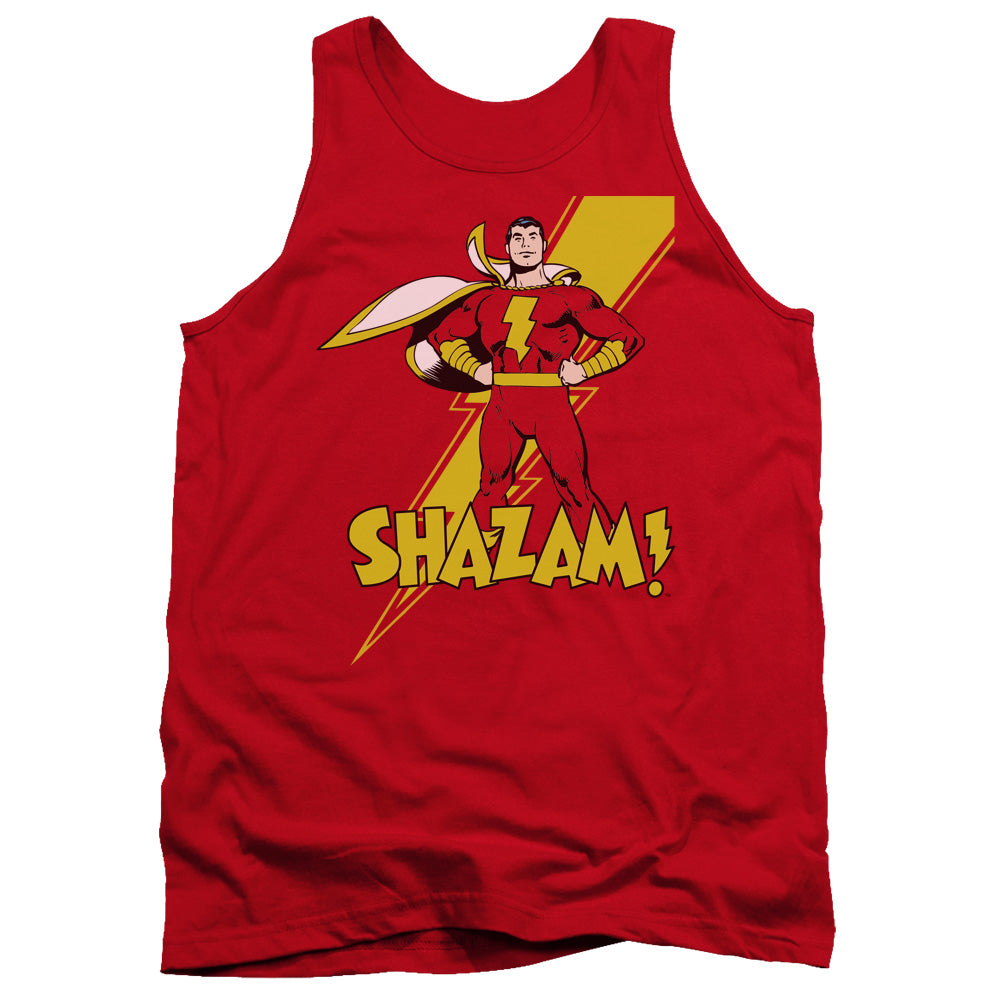 Dc Shazam Shazam Mens Tank Top Shirt Red Officially Licensed