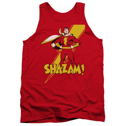 Dc Shazam Shazam Mens Tank Top Shirt Red Officially Licensed