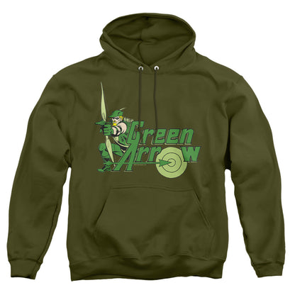 Dc Green Arrow Green Arrow Mens Hoodie Military Green Officially Licensed
