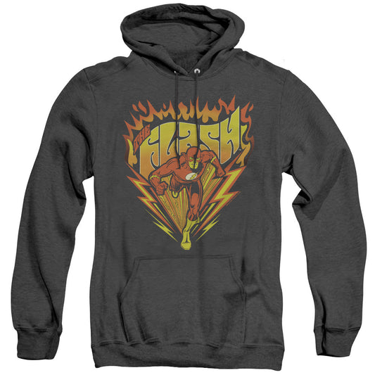 DC Comics Flash Blazing Speed Heather Mens Hoodie Black Officially Licensed