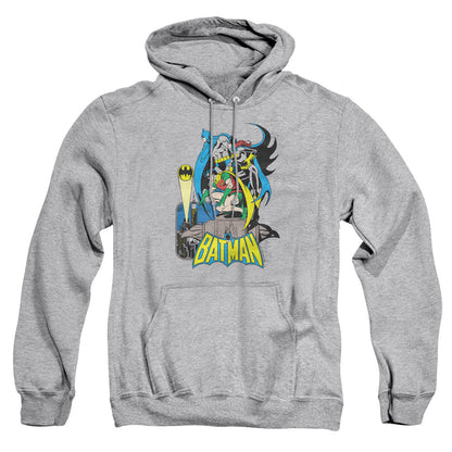 Dc Batman Heroic Trio Mens Hoodie Athletic Heather Officially Licensed