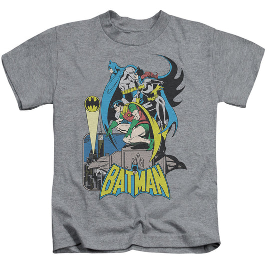 DC Comics Heroic Trio Juvenile Kids Youth T Shirt Athletic Heather Officially Licensed