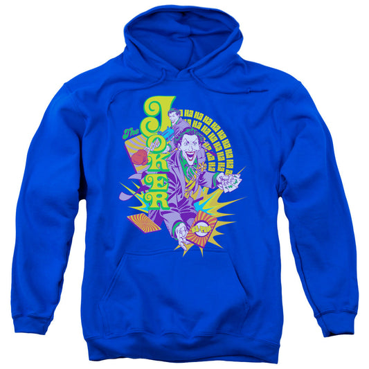 DC Comics Raw Deal Mens Hoodie Royal Blue Officially Licensed