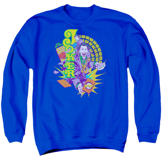 DC Comics Raw Deal Mens Crewneck Sweatshirt Royal Blue Officially Licensed