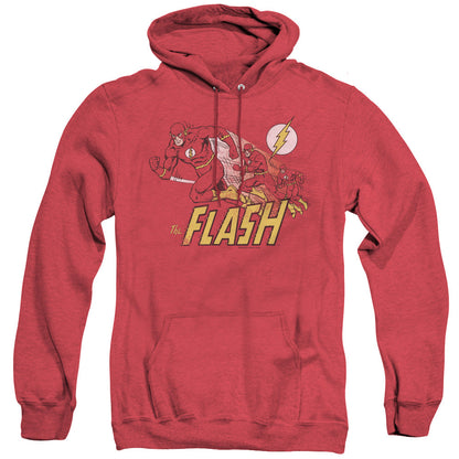 Dc Flash Crimson Comet Mens Heather Hoodie Red Officially Licensed