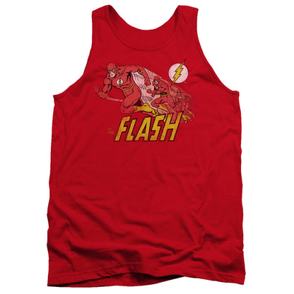 Dc Flash Crimson Comet Mens Tank Top Shirt Red Officially Licensed