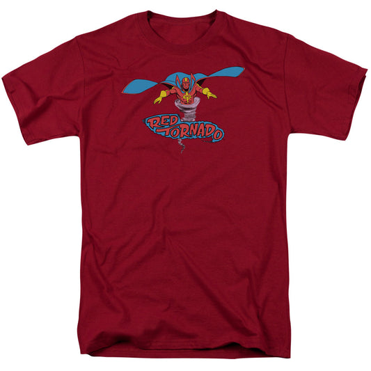 Dc Red Tornado Mens T Shirt Cardinal Officially Licensed