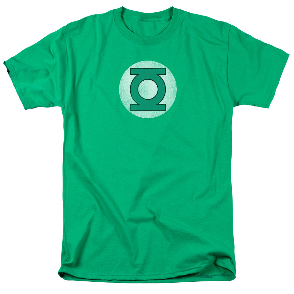 Dc Gl Logo Distressed Mens T Shirt Kelly Green Officially Licensed