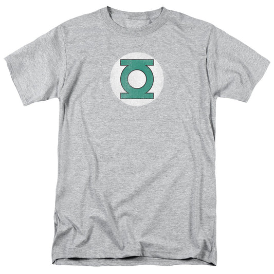 DC Comics Gl Logo Distressed Mens T Shirt Athletic Heather Officially Licensed