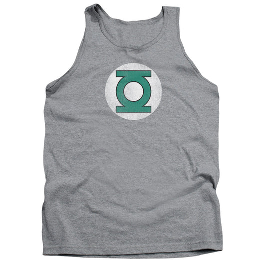 Dc Gl Logo Distressed Mens Tank Top Shirt Athletic Heather Officially Licensed
