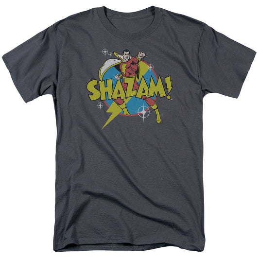 DC Comics Power Bolt Mens T Shirt Charcoal Officially Licensed