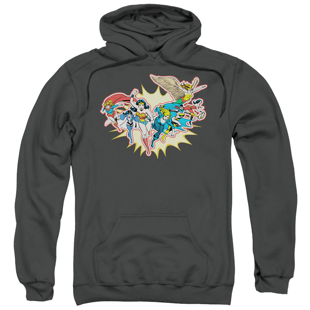 DC Comics Please Get Me Mens Hoodie Charcoal Officially Licensed