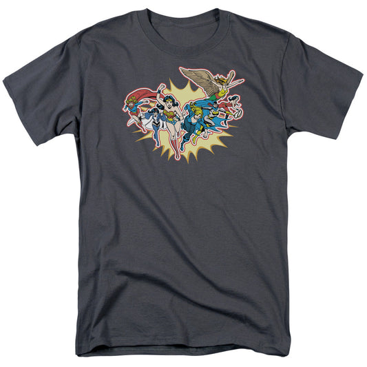 DC Comics Please Get Me Mens T Shirt Charcoal Officially Licensed