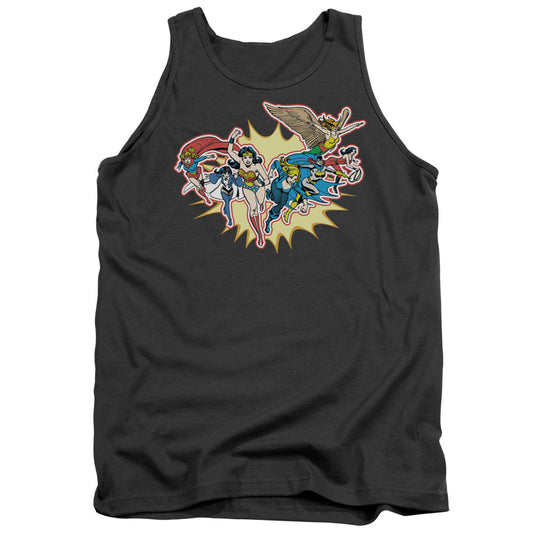 Dc Please Get Me Mens Tank Top Shirt Charcoal Officially Licensed