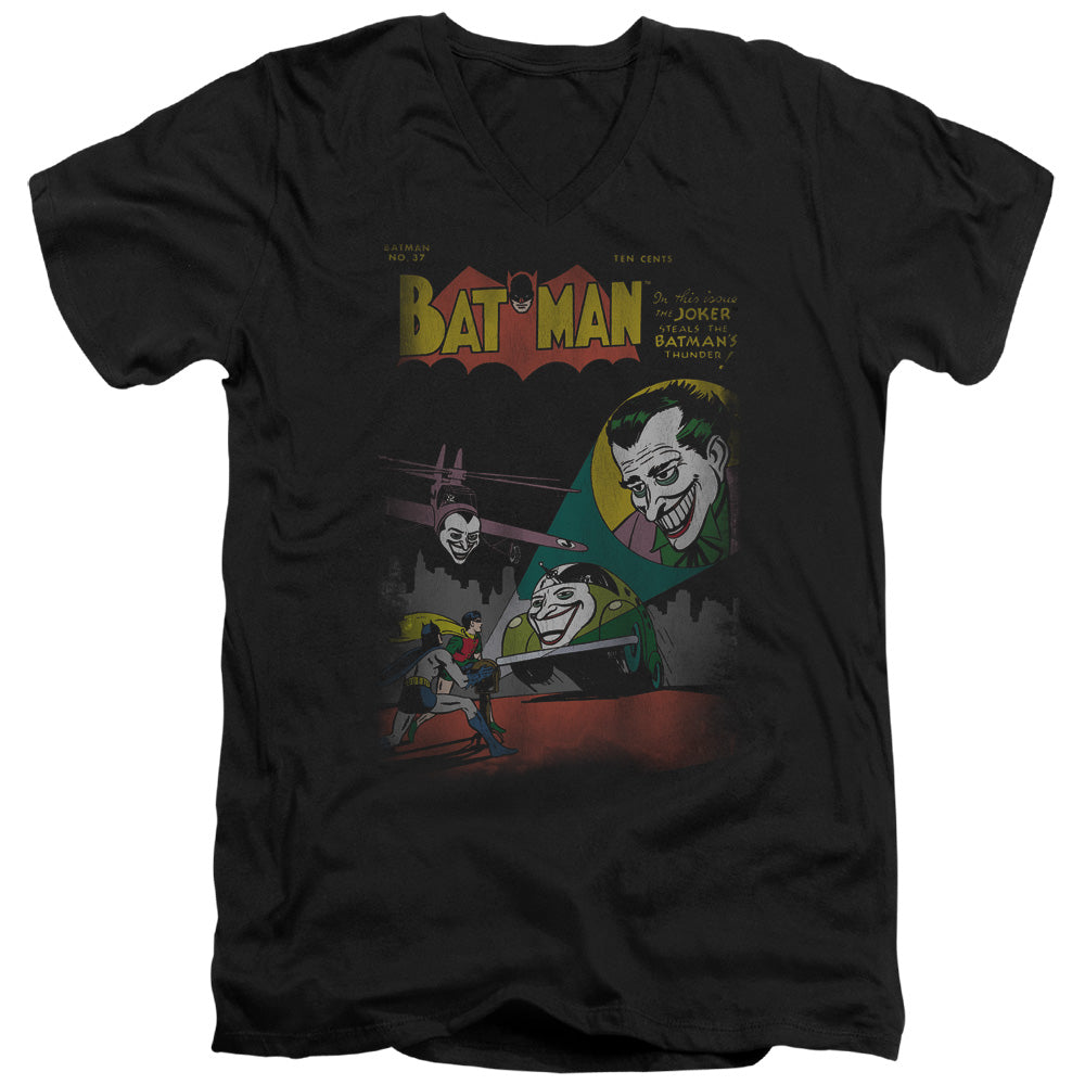DC Comics Wrong Signal Mens Slim Fit V Neck T Shirt Black Officially Licensed