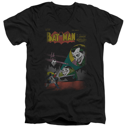 DC Comics Wrong Signal Mens Slim Fit V Neck T Shirt Black Officially Licensed