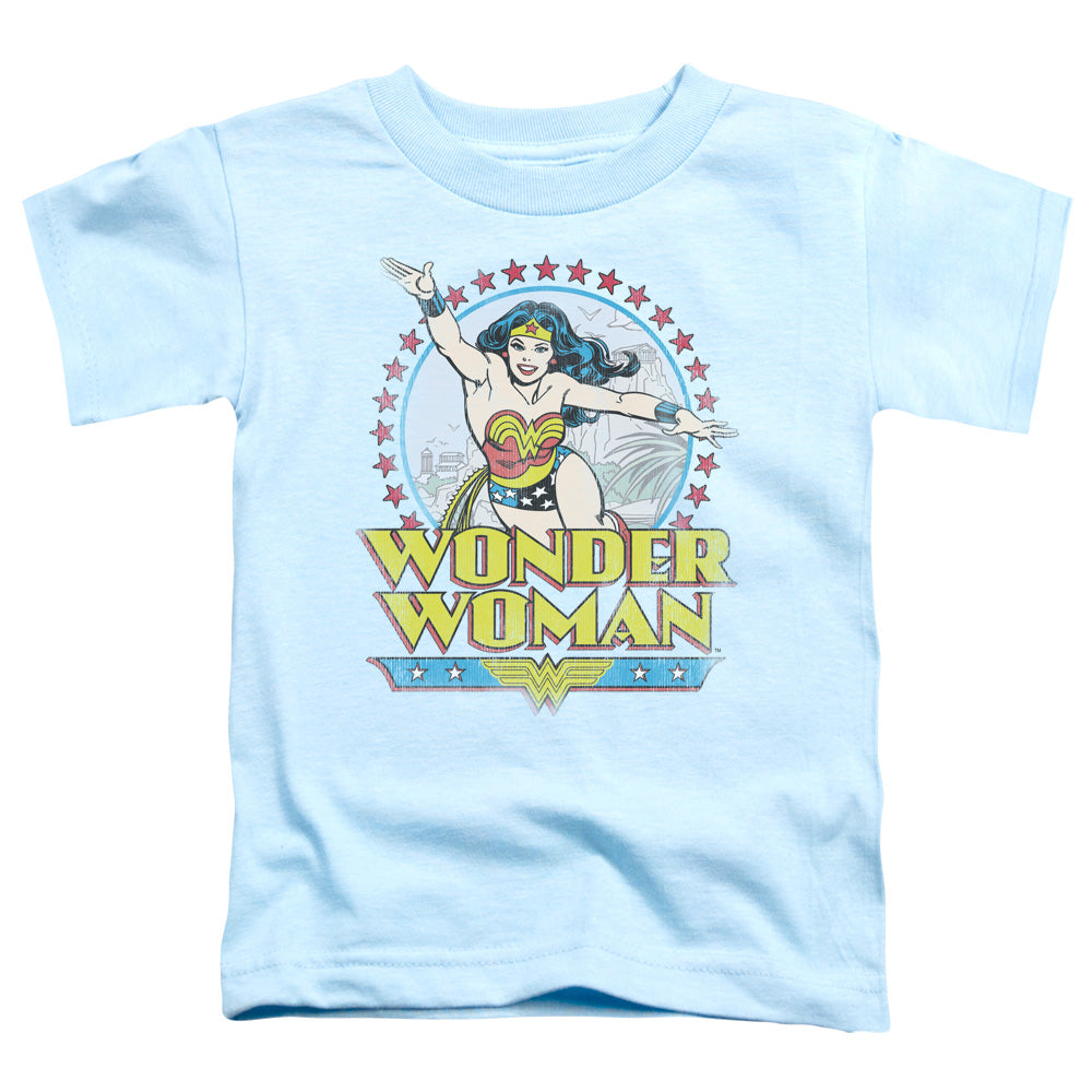 DC Comics Star of Paradise Island Toddler Kids Youth T Shirt Light Blue Officially Licensed