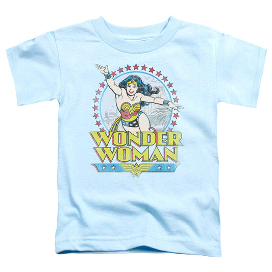DC Comics Star of Paradise Island Toddler Kids Youth T Shirt Light Blue Officially Licensed