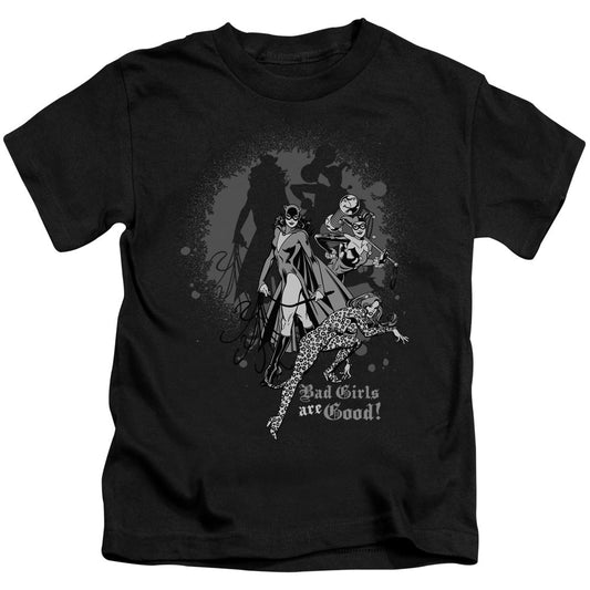 DC Comics Bad Girls Are Good Juvenile Kids Youth T Shirt Black Officially Licensed
