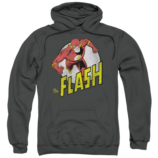 DC Comics Flash Run Flash Run Mens Hoodie Charcoal Officially Licensed