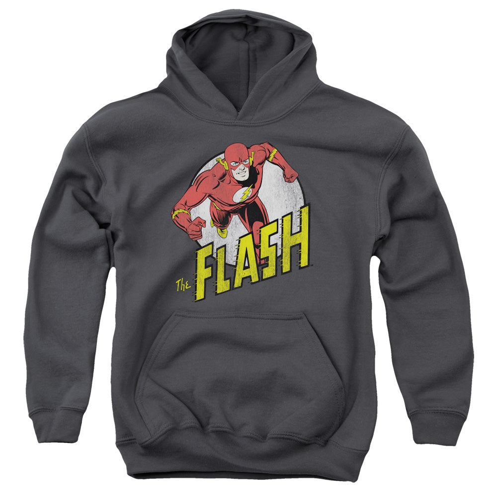 DC Comics Flash Run Flash Run Kids Youth Hoodie Charcoal Officially Licensed