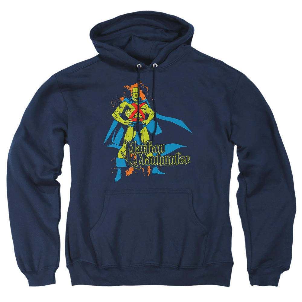 Dc Martian Manhunter Mens Hoodie Navy Officially Licensed