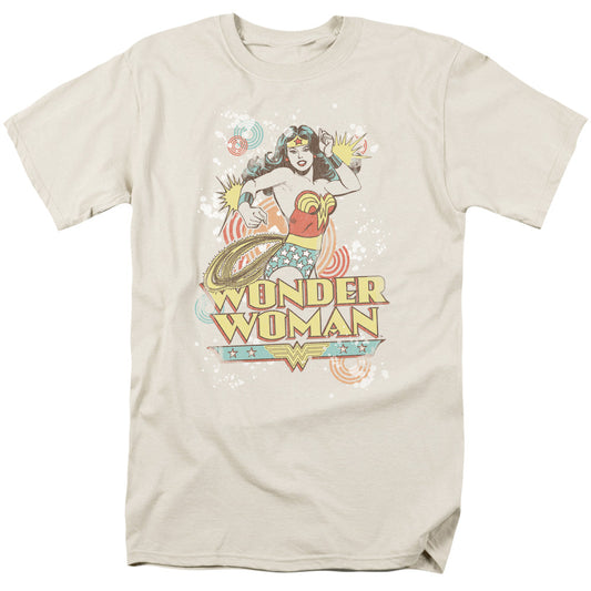 DC Comics Strength Mens T Shirt Cream Officially Licensed