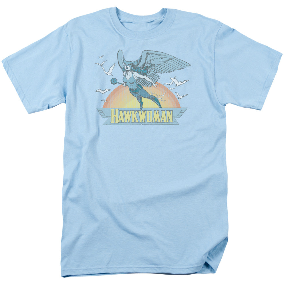 Dc Hawkwoman Mens T Shirt Light Blue Officially Licensed