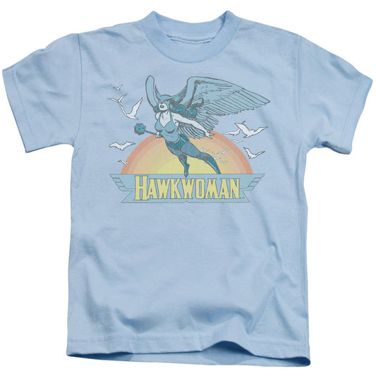 DC Comics Hawkwoman Juvenile Kids Youth T Shirt Light Blue Officially Licensed