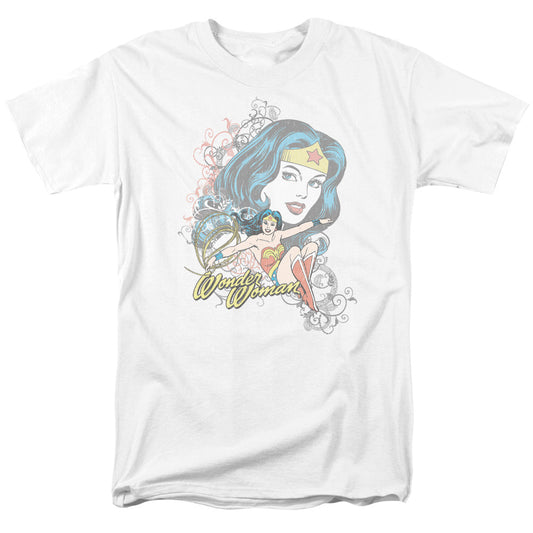 DC Comics Wonder Scroll Mens T Shirt White Officially Licensed