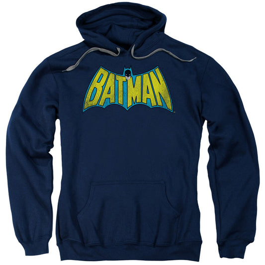 DC Comics Classic Batman Logo Mens Hoodie Navy Blue Officially Licensed