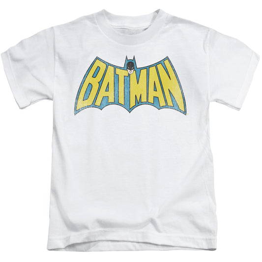 DC Comics Classic Batman Logo Juvenile Kids Youth T Shirt White Officially Licensed
