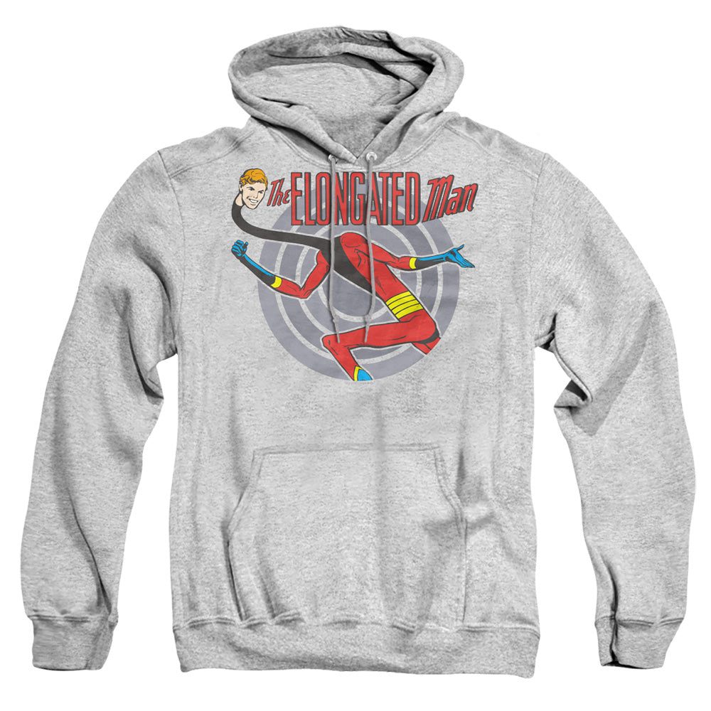 Dc Elongated Man Mens Hoodie Athletic Heather Officially Licensed
