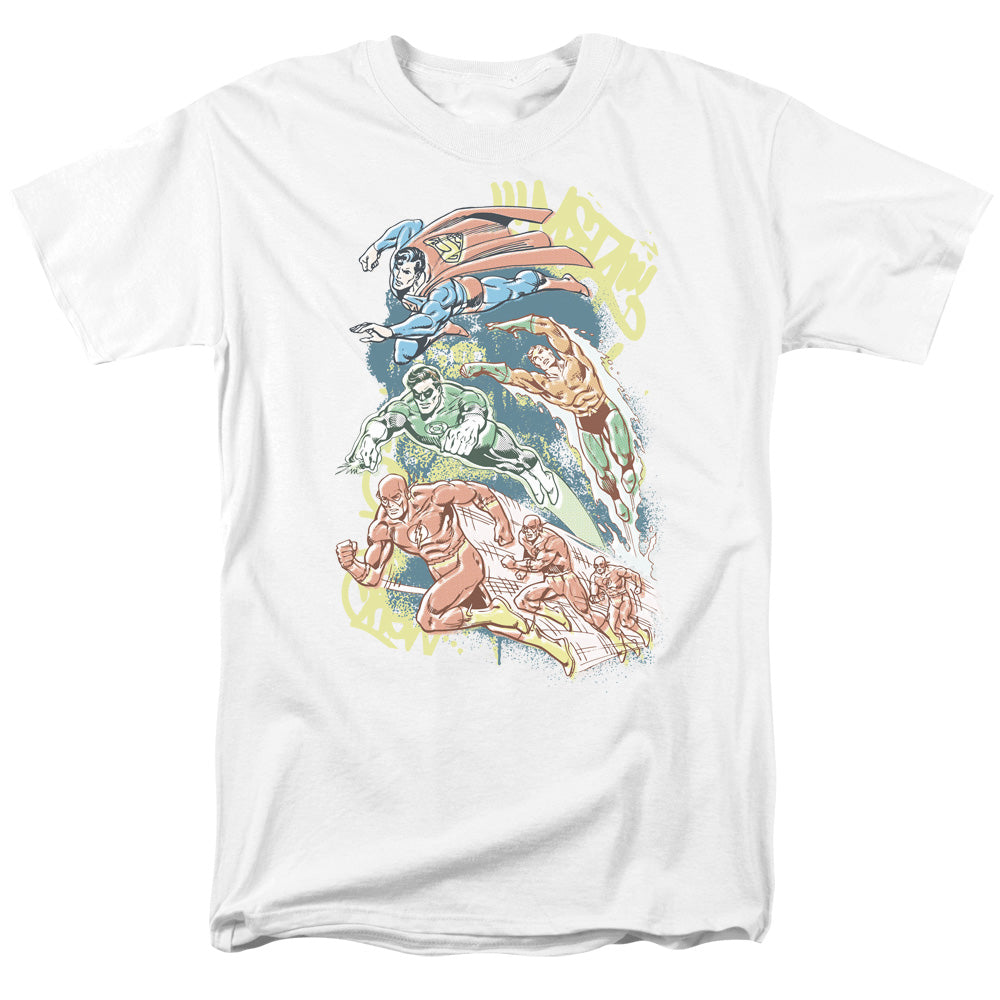 Dc Halftone League Mens T Shirt White Officially Licensed