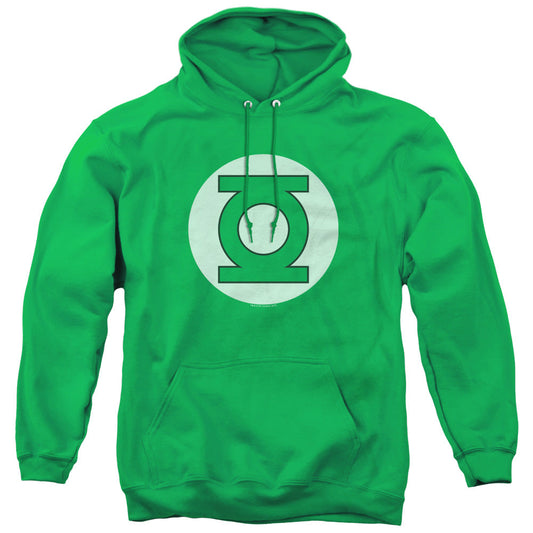 DC Comics Green Lantern Logo Mens Hoodie Kelly Green Officially Licensed