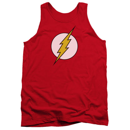 Dc Flash Flash Logo Mens Tank Top Shirt Red Officially Licensed