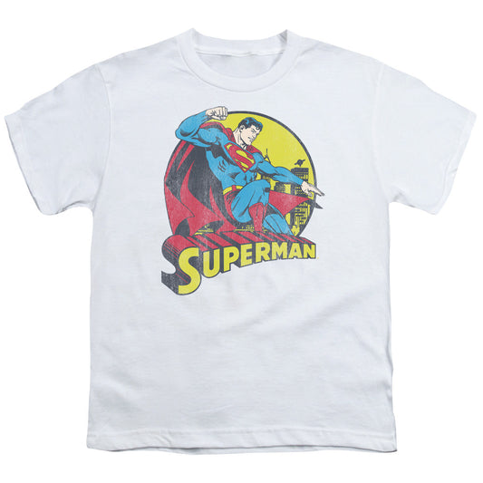 DC Comics Big Blue Kids Youth T Shirt White Officially Licensed